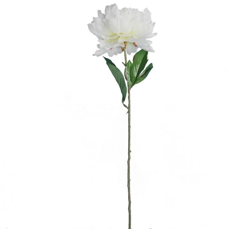 Sztuczna Piwonia W Kolorze Kremowym O Wysokości 74 cm