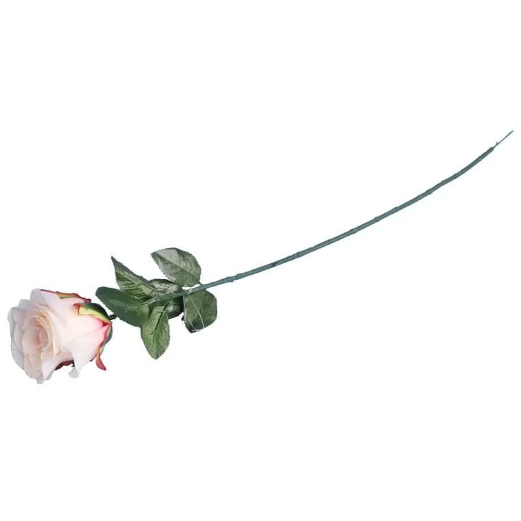 Sztuczna Róża W Pąku Jasno Rózowa - 75 cm
