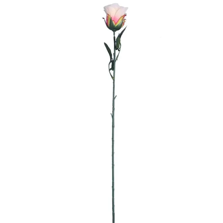 Sztuczna Róża W Pąku Jasno Rózowa - 75 cm