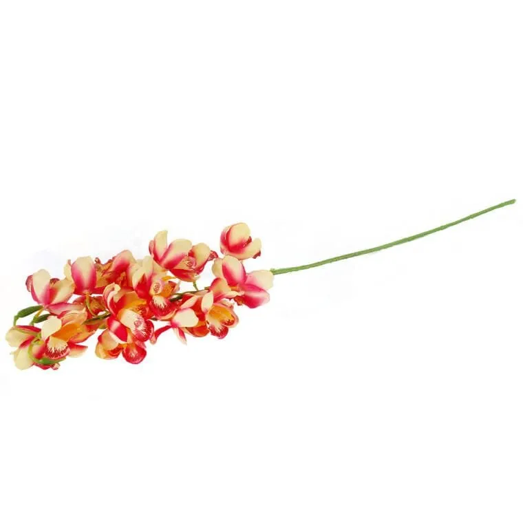 Gałązka Storczyka Dzwonkowatego W Kolorze Różowym 84 cm - Żółto
