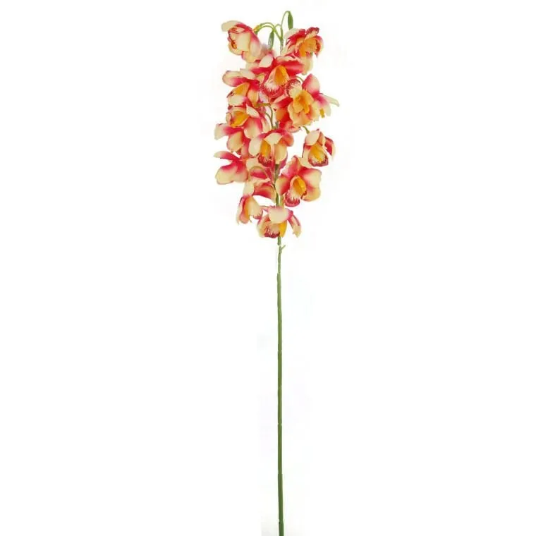 Gałązka Storczyka Dzwonkowatego W Kolorze Różowym 84 cm - Żółto