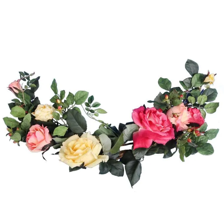 Elegancka Dekoracja Na Drzwi Z Różami Rogal 70 cm