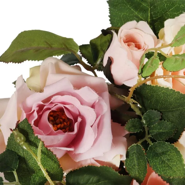 Romantyczny Wianek Z Różami O Średnicy 20 cm - FIOLETOWY