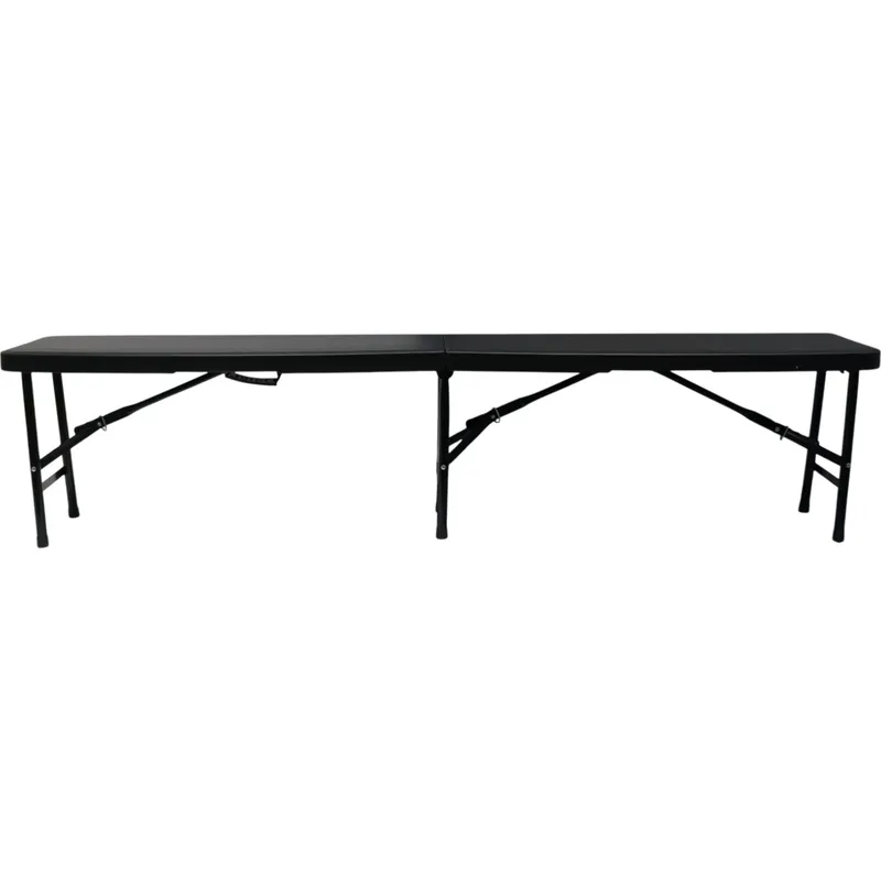 Ławka Cateringowa Składana 180 cm - Czarna