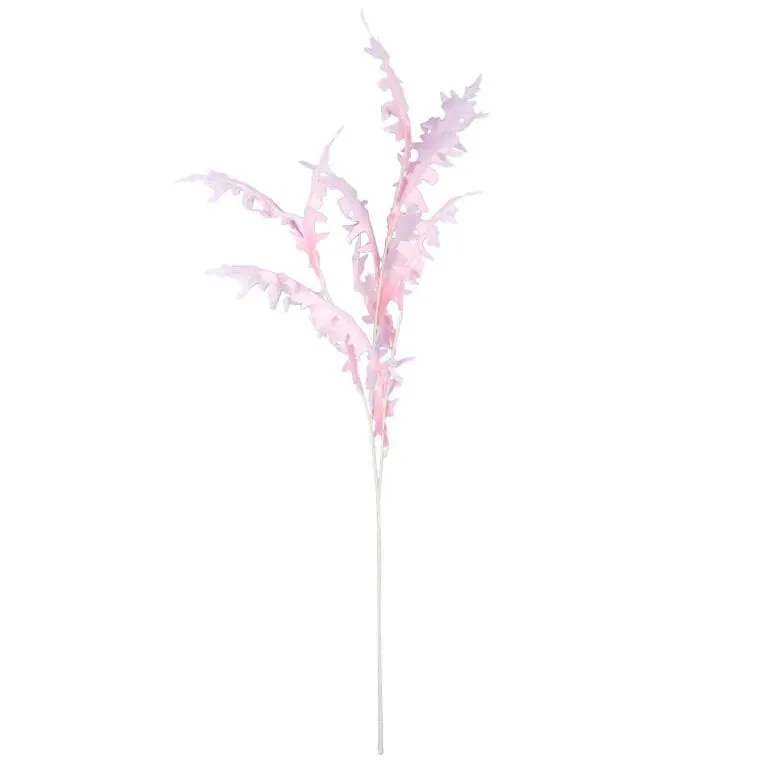 Gałązka Liści Dębu Błotnego 100 cm - Różowa