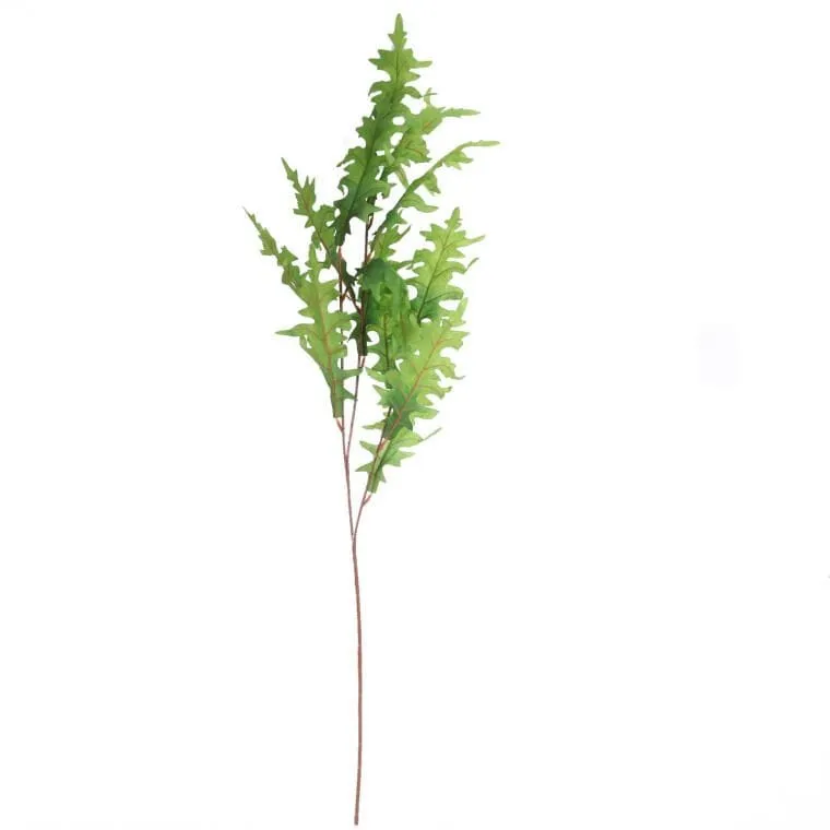 Gałązka Liści Dębu Błotnego 100 cm - Zielona