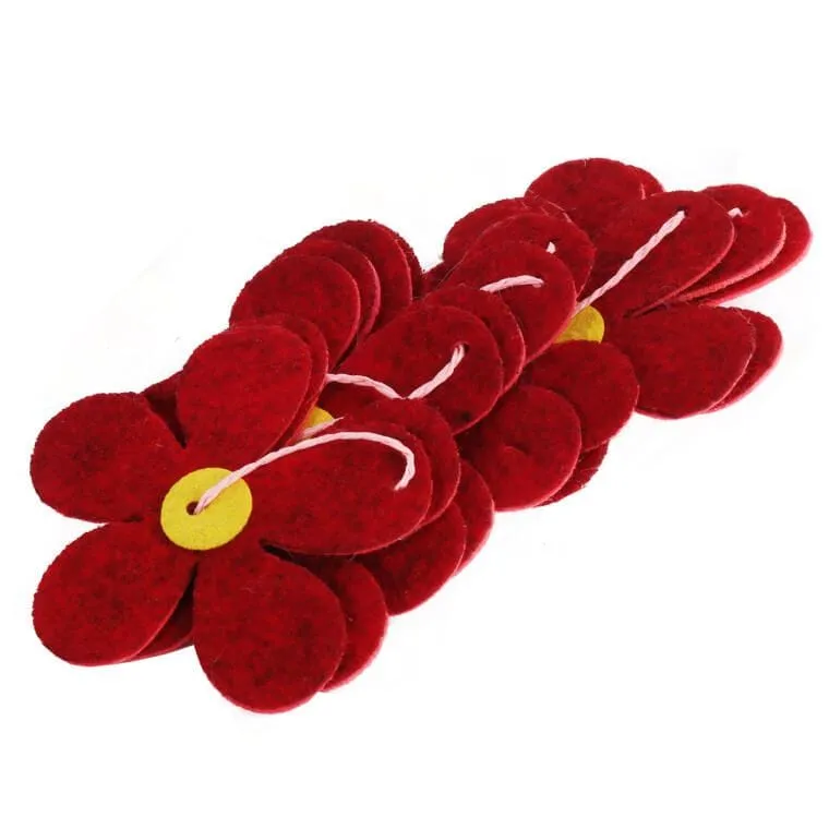 Kwiaty Wiosenne Girlanda 125 cm - Różowe
