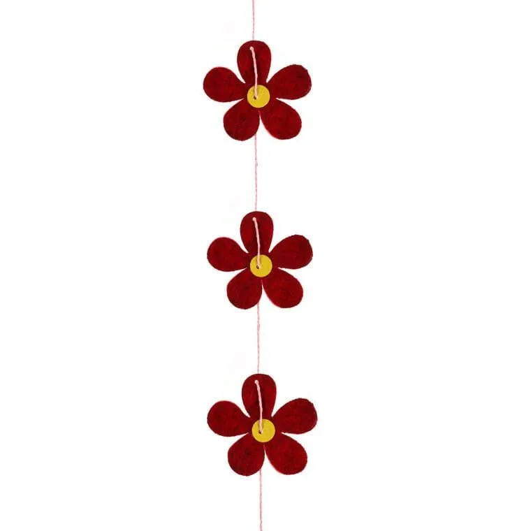 Kwiaty Wiosenne Girlanda 125 cm - Różowe