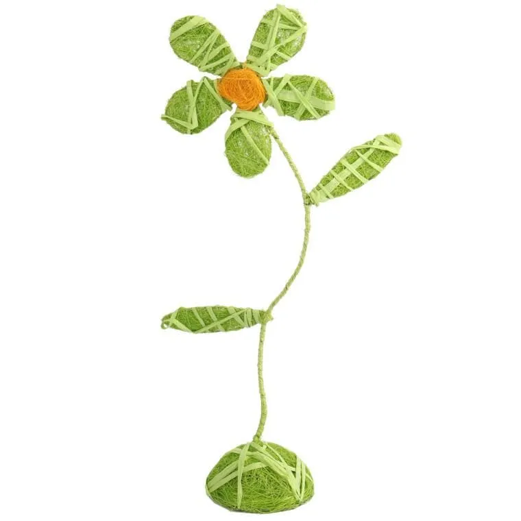 Kwiat Z Sizalu 45 cm - Dekoracja Wiosenna
