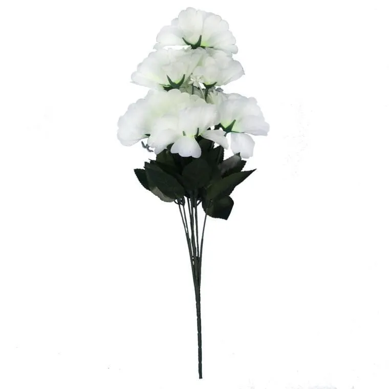 Bukiet 9 GOŹDZIKÓW W Kolorze BIAŁYM 54 cm