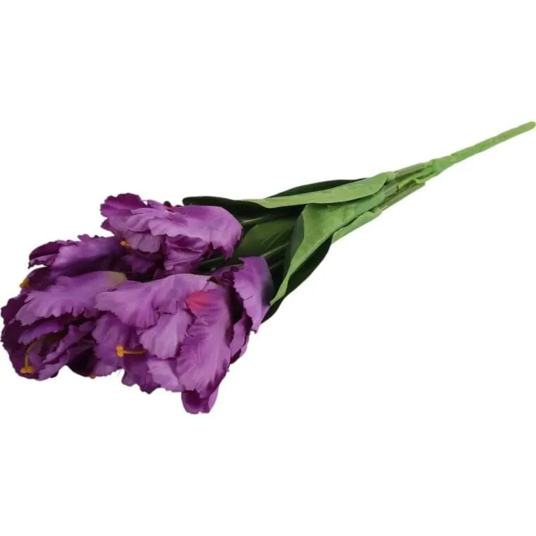 Bukiet 7 TULIPANÓW PAPUZICH 54 cm - FIOLETOWY