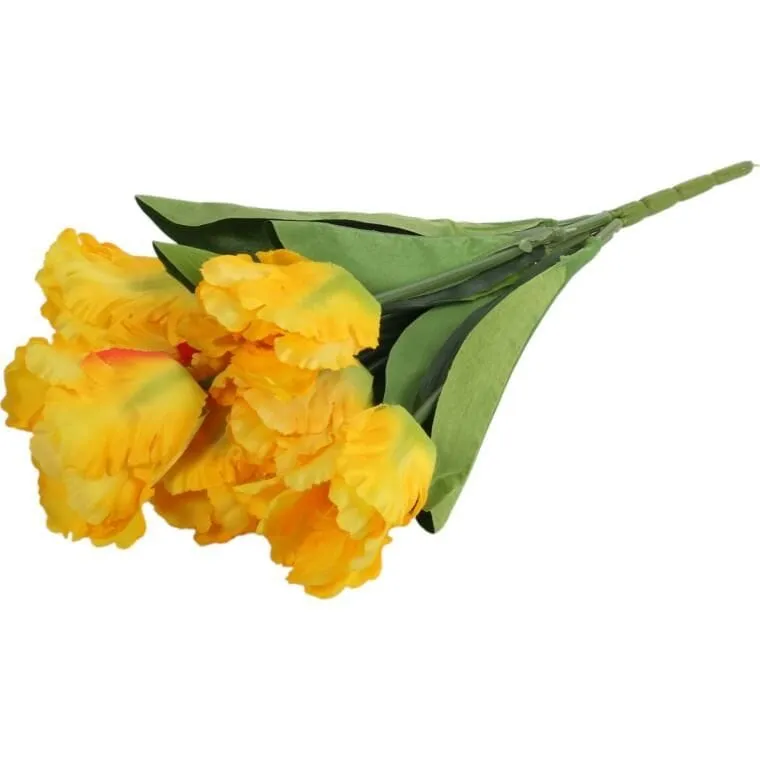 Bukiet 7 TULIPANÓW PAPUZICH 54 cm - ŻÓŁTY