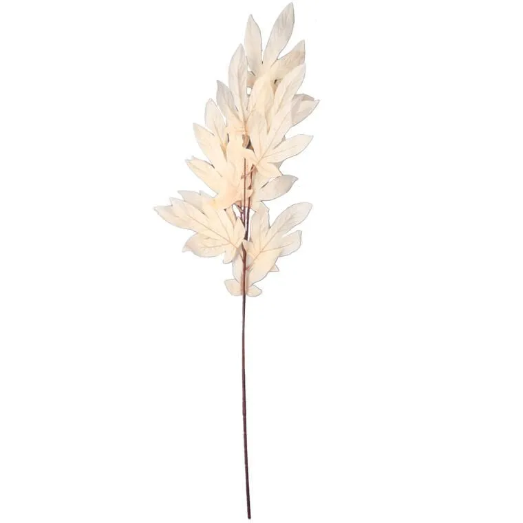 Gałązka Liści Klonu 97 cm - Kremowa