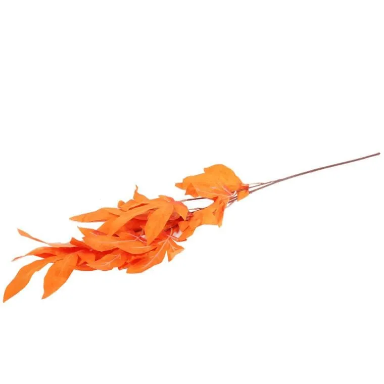 GAŁĄZKA LIŚCI KLONU 97 cm - Pomarańczowa