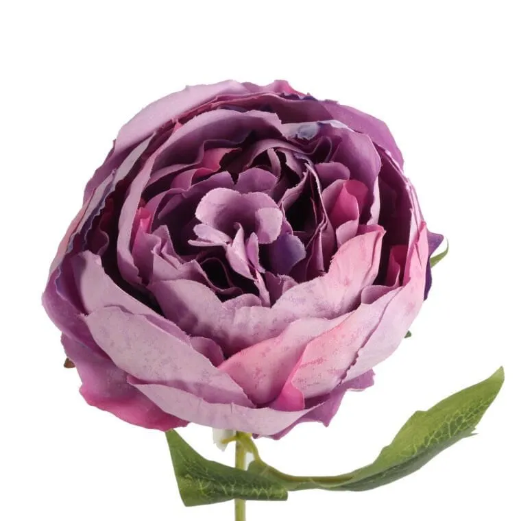 Sztuczna Piwonia W Kolorze FIOLETOWYM - Dekoracja O Wysokości 64 cm