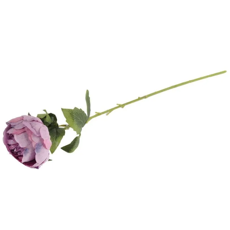 Sztuczna Piwonia W Kolorze FIOLETOWYM - Dekoracja O Wysokości 64 cm