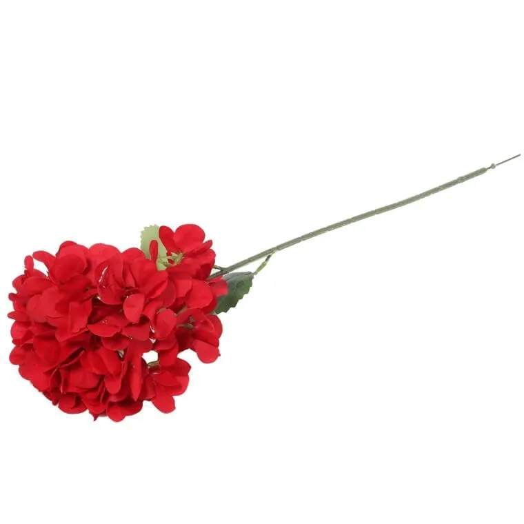 Gałązka HORTENSJI 68 cm - BORDOWA