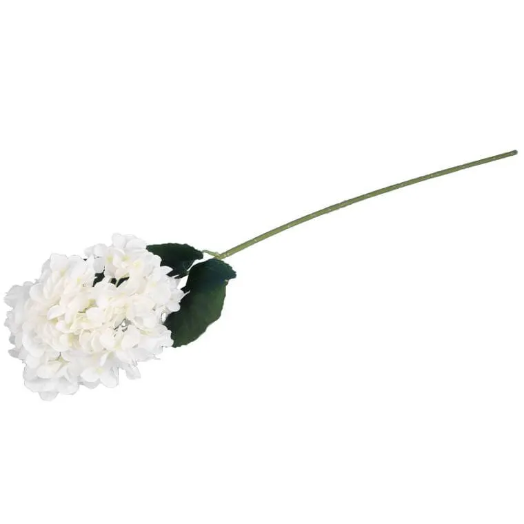 Gałązka HORTENSJI 72 cm - BIAŁA