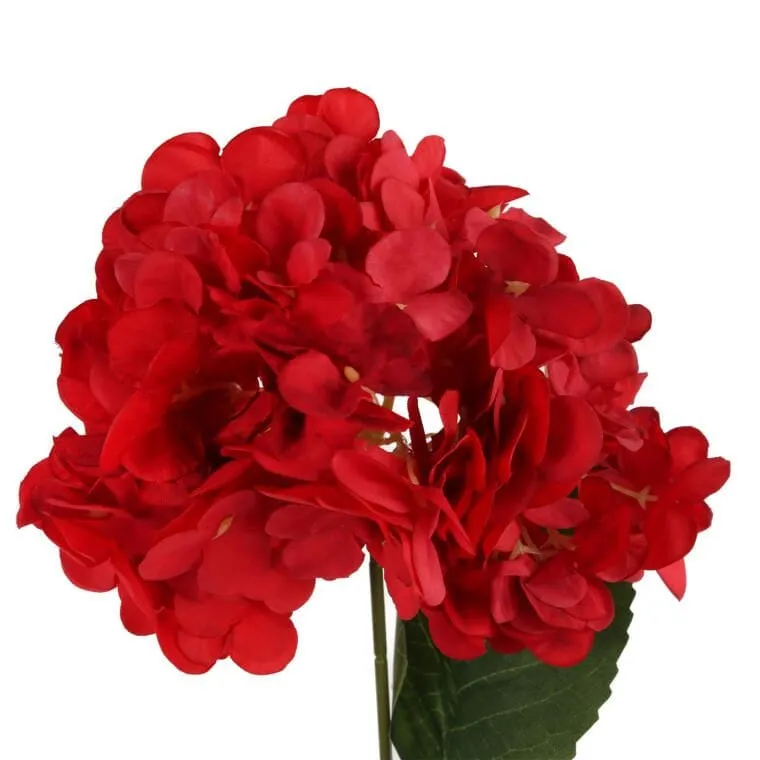 Gałązka HORTENSJI 72 cm - CZERWONA