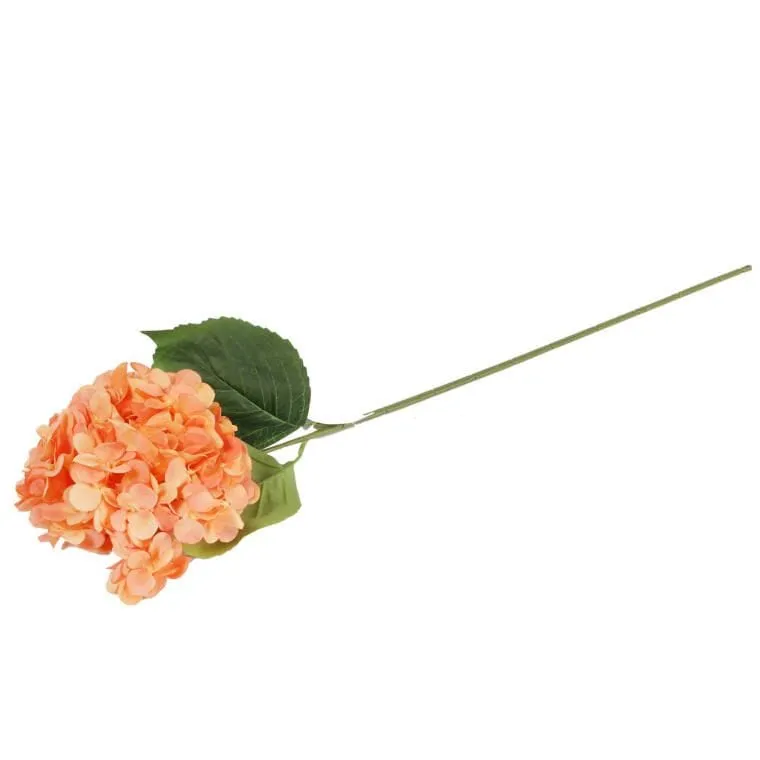 Gałązka HORTENSJI 72 cm - POMARAŃCZOWA