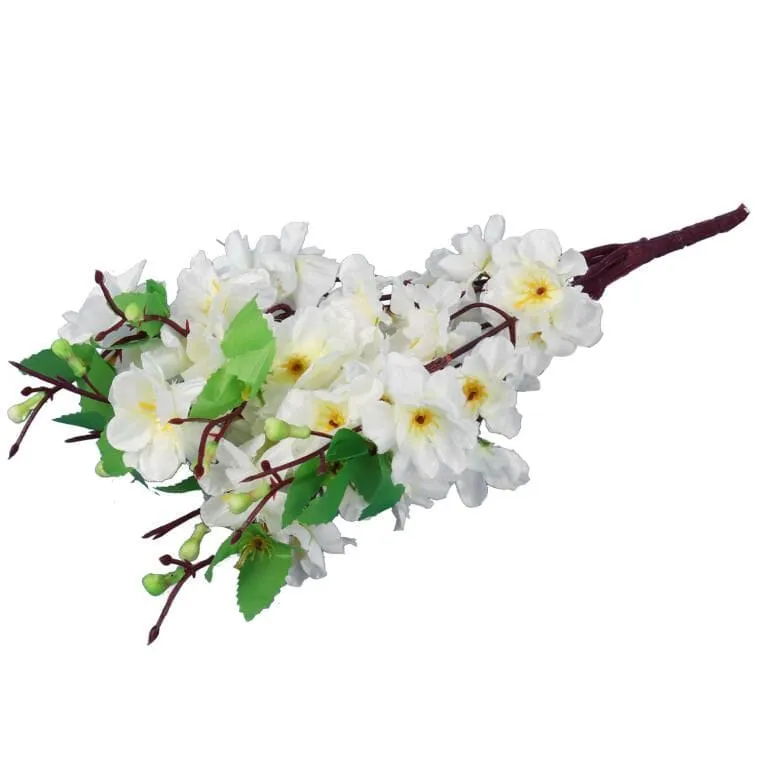 Bukiet 9 JABŁONI W Kolorze BIAŁYM 38 cm