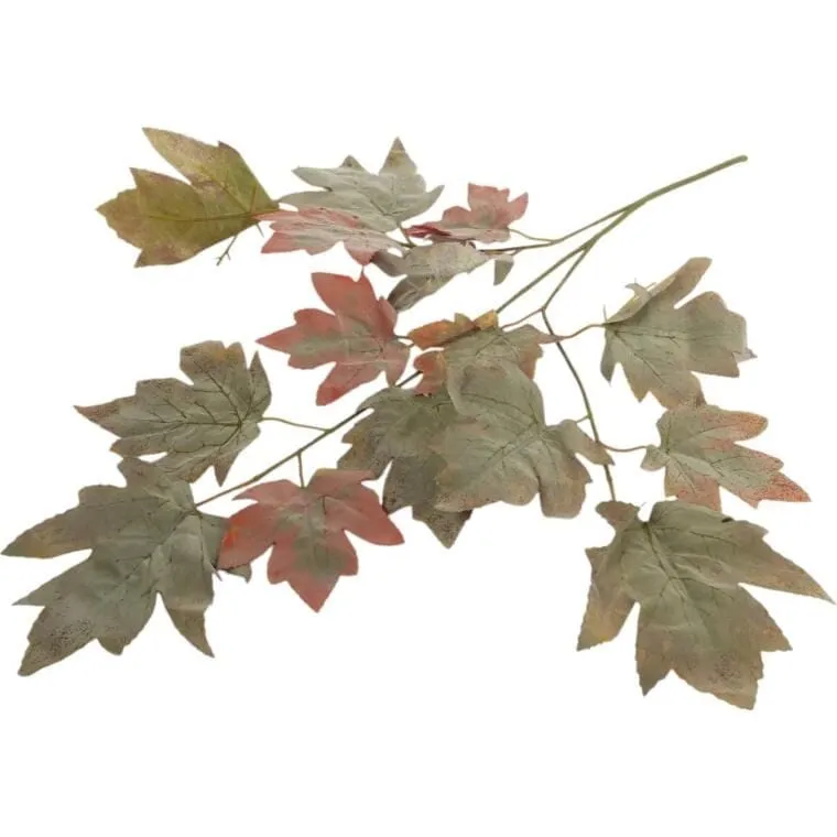 Gałązka Liści Klonu 64 cm - Zielona