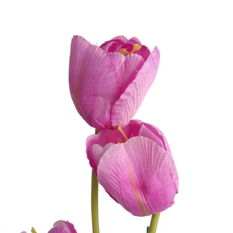 Gałązka 3 TULIPANÓW 80 cm - FIOLETOWA