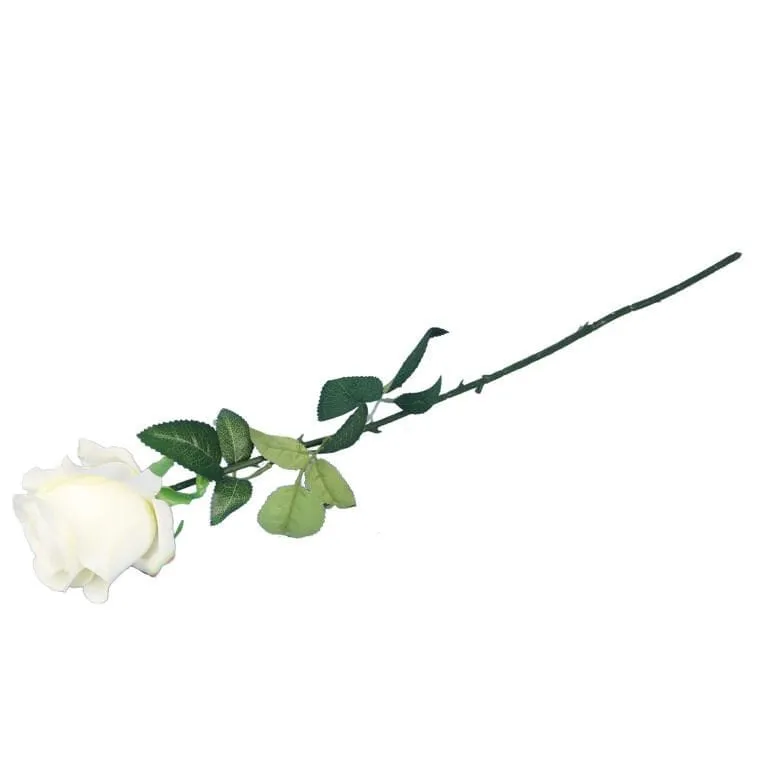 Róża 72 cm Kolor - Biały