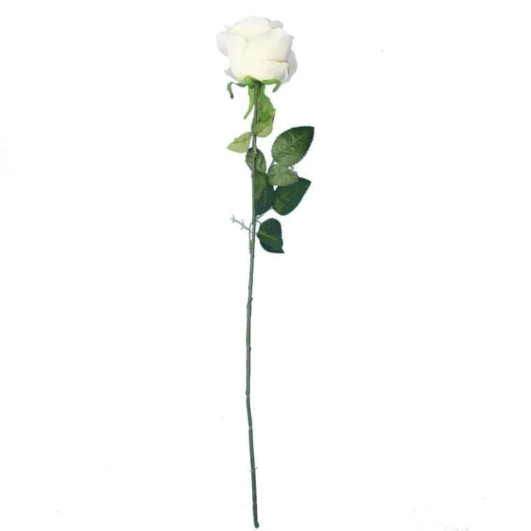 Róża 72 cm Kolor - Biały