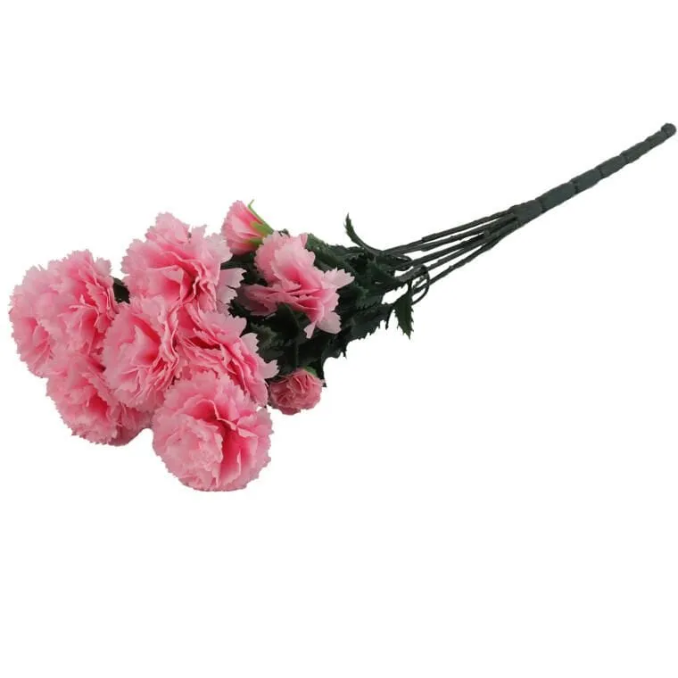 Bukiet GOŹDZIKÓW 42 cm JASNO - RÓŻOWY