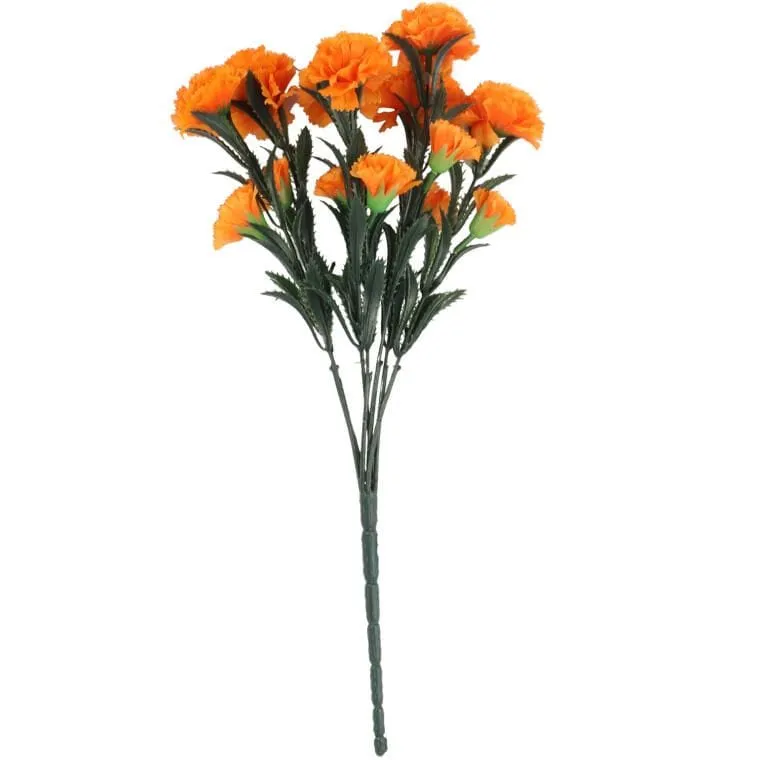 Bukiet GOŹDZIKÓW 42 cm - POMARAŃCZOWY