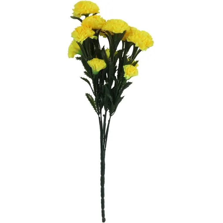 Bukiet GOŹDZIKÓW 42 cm - ŻÓŁTY