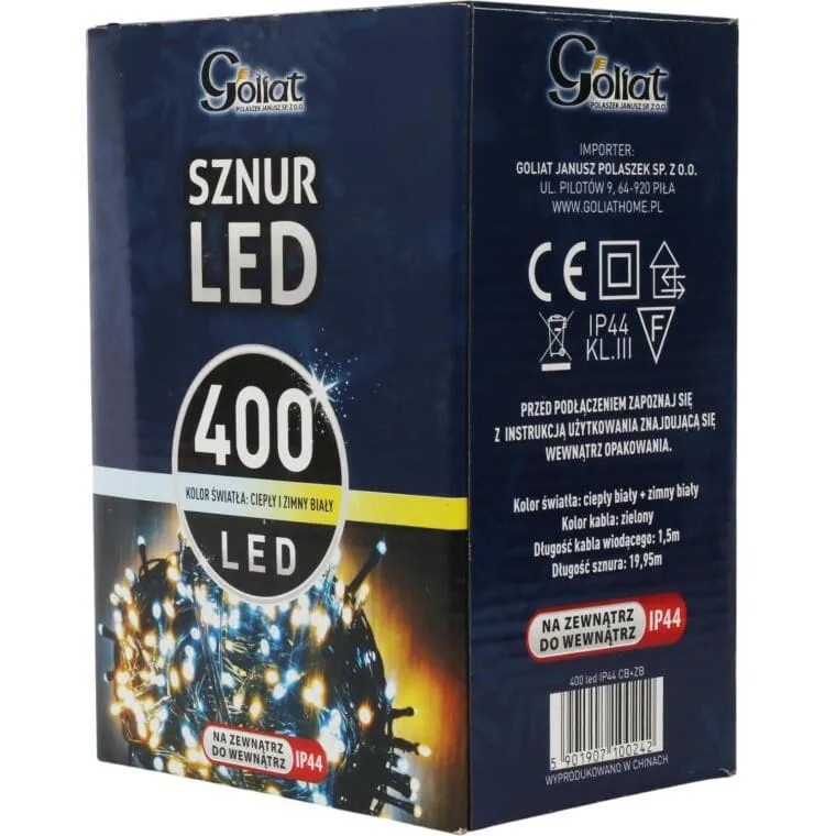 Lampki Choinkowe Sznur Świetlny 400 LED Mix C.B+Z.B