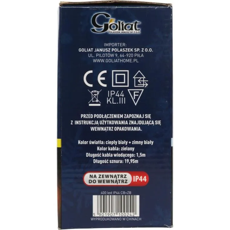 Lampki Choinkowe Sznur Świetlny 400 LED Mix C.B+Z.B