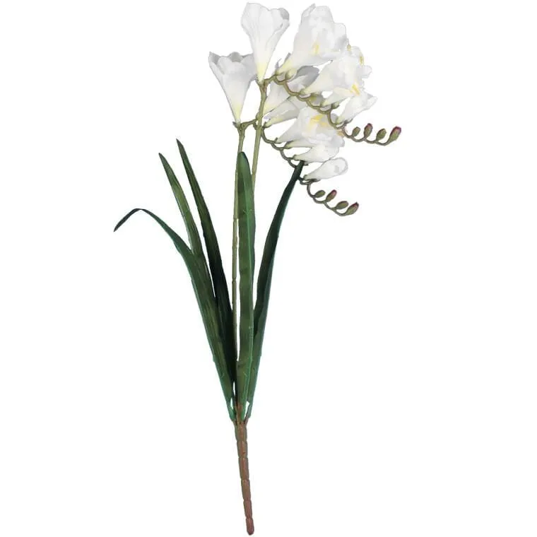 Gałązka 2 FREZJI 54 cm - BIAŁA