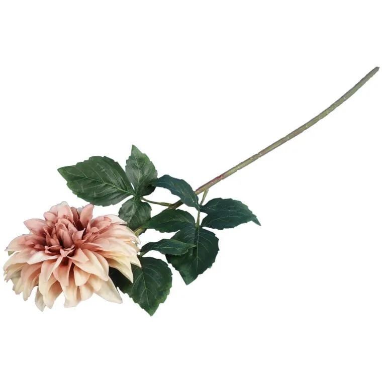 Dalia DUŻY Kwiat Pojedynczy 74 cm - BRĄZOWA