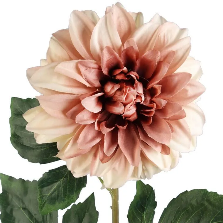 Dalia DUŻY Kwiat Pojedynczy 74 cm - BRĄZOWA