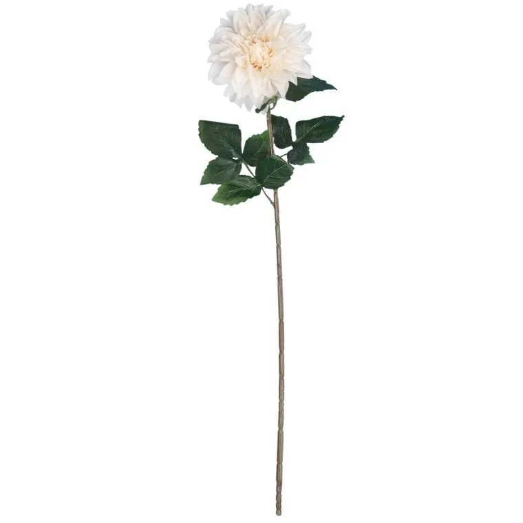 Daliia DUŻY Kwiat Pojedynczy 74 cm - KREMOWA