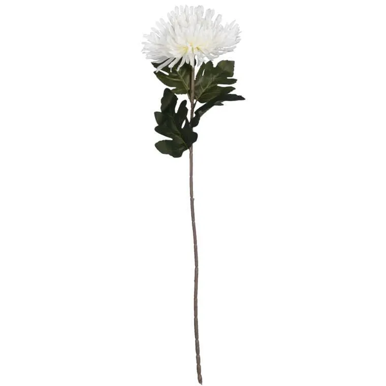 Chryzantema 76 cm - Biała