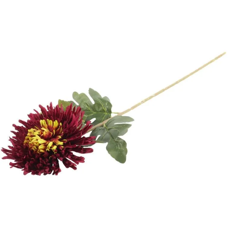 Chryzantema 76 cm - Bordowa