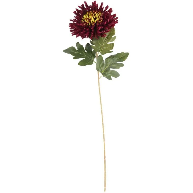 Chryzantema 76 cm - Bordowa
