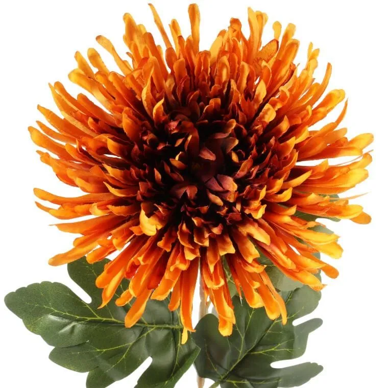 Chryzantema 76 cm - Pomarańczowa