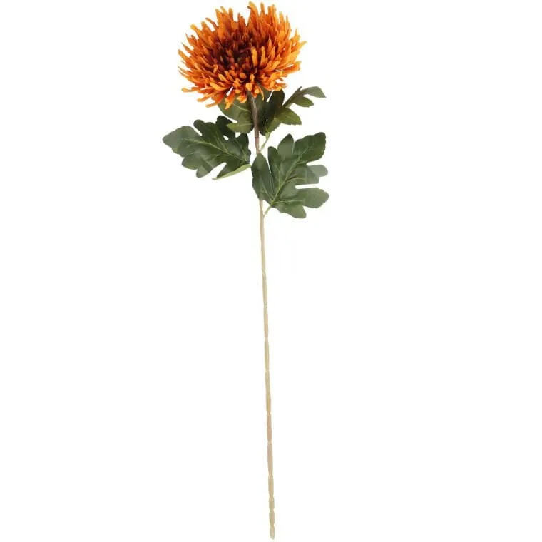 Chryzantema 76 cm - Pomarańczowa