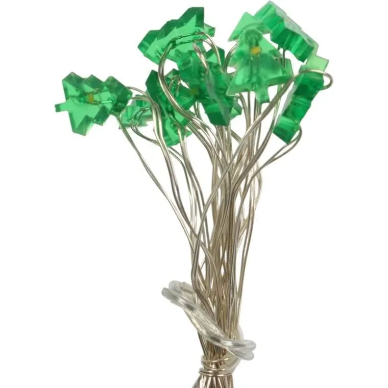 Lampki Choinkowe Na Sznurze CHOINKI 20 LED Na Baterie - ZIELONE