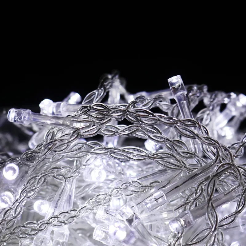 Sople 500 LED Kurtyna Lampki Zewnętrzne IP44 Zimne Flash 15 m - Białe