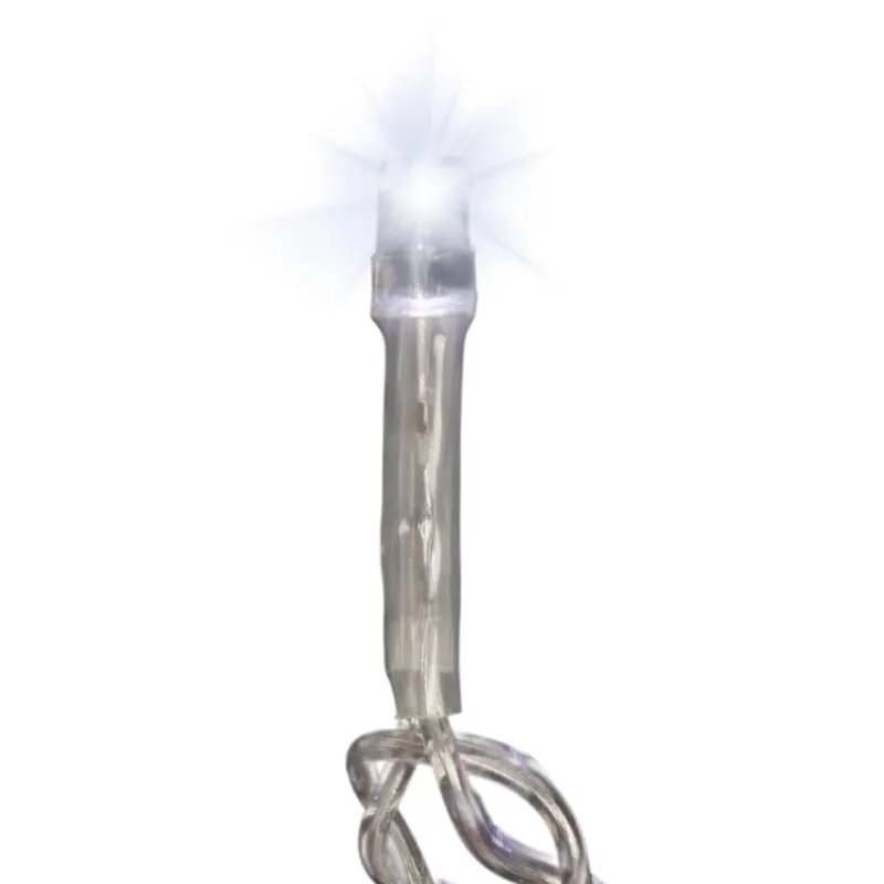 Sople 500 LED Kurtyna Lampki Zewnętrzne IP44 Zimne Flash 15 m - Białe