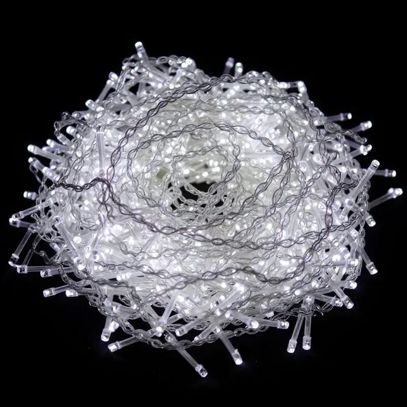 Sople 500 LED Kurtyna Lampki Zewnętrzne IP44 Zimne Flash 15 m - Białe