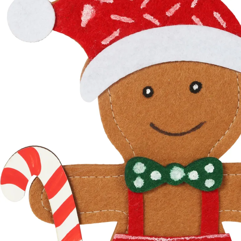 Świąteczna Figurka Z Filcu Ciasteczkowy Ludzik PIERNIK 20 cm