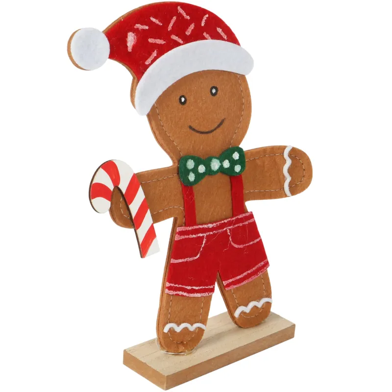 Świąteczna Figurka Z Filcu Ciasteczkowy Ludzik PIERNIK 20 cm