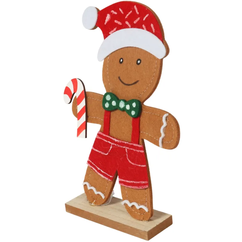 Świąteczna Figurka Z Filcu Ciasteczkowy Ludzik PIERNIK 20 cm